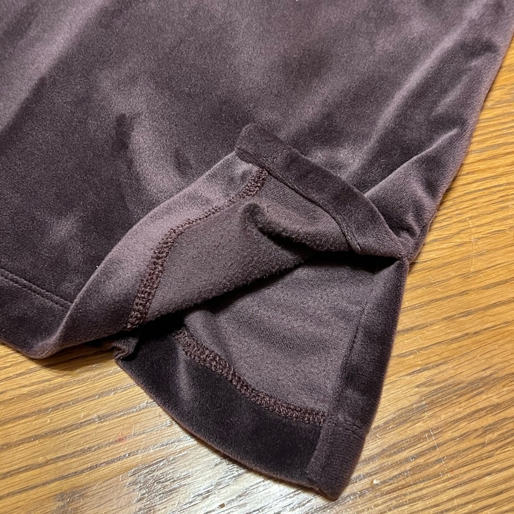 j jill pure jill Plush Velour Tunic Top with Pockets DEEP PLUM~ XL - Picture 8 of 11